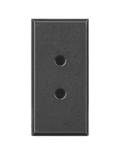 Toma de corriente miniatura Bticino Axolute Dark 2p 6a 24v hs4291